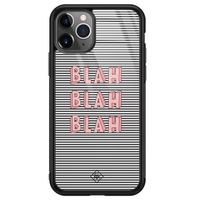 iPhone 11 Pro Max glazen hardcase - Blah blah blah