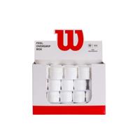 BOX OF 60 PERFORATED OVERGRIPS WILSON WHITE PRO