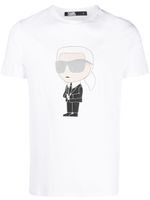 Karl Lagerfeld t-shirt Ikonik 2.0 - Blanc