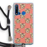 Tijger: Huawei P20 Lite (2019) Transparant Hoesje met koord