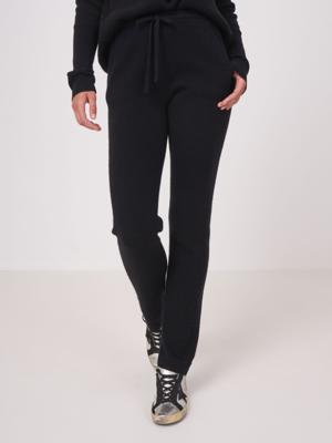 Gebreide broek met ribstructuur