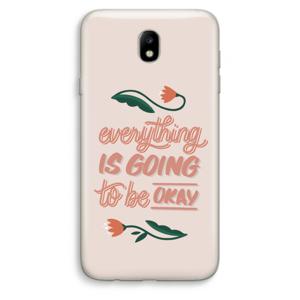 Optimistic flower girl: Samsung Galaxy J7 (2017) Transparant Hoesje