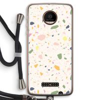 Terrazzo N°21: Motorola Moto Z Force Transparant Hoesje met koord