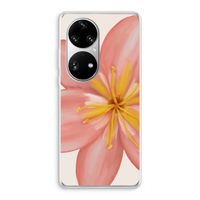 Pink Ellila Flower: Huawei P50 Pro Transparant Hoesje