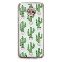 Cactus Lover: Motorola Moto G6 Transparant Hoesje