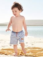 Zwembroekje voor babyjongen Surf blauw gestreept - thumbnail