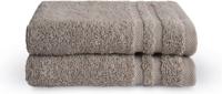Byrklund Handdoeken Set 2-delig 2x30x50 100% katoen Taupe Byrklund Handdoeken Set 2-delig 2x30x50 100% katoen Taupe