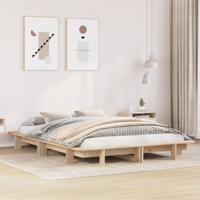 Bedframe zonder matras massief grenenhout 120x190 cm