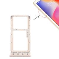 SIM-kaarthouder + SIM-kaarthouder / Micro SD-kaart lade voor Xiaomi Redmi 6 / Redmi 6A(Gold)