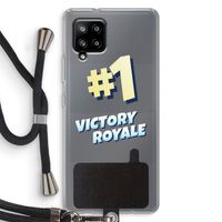 Victory Royale: Samsung Galaxy A42 5G Transparant Hoesje met koord