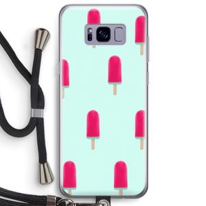 Waterijsje: Samsung Galaxy S8 Plus Transparant Hoesje met koord