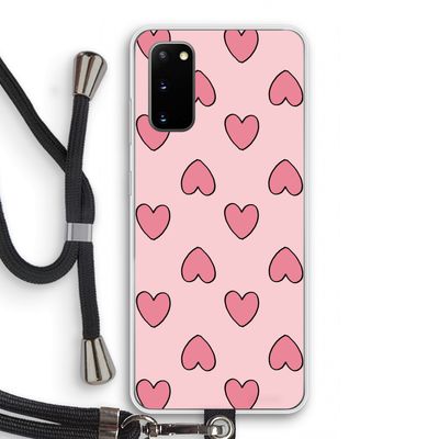Ondersteboven verliefd: Samsung Galaxy S20 Transparant Hoesje met koord