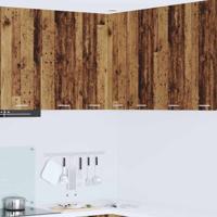Hangkast Riga Oude Hout en Wit 57 x 57 x 80 cm Bewerkt hout Hangkast Riga Oude Hout en Wit 57 x 57 x 80 cm Bewerkt hout