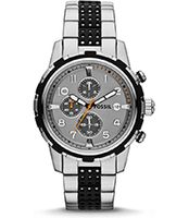 Horlogeband Fossil FS4888 Staal/Silicoon Staal 22mm