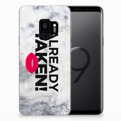 Samsung Galaxy S9 | Siliconen hoesje | met naam Already Taken White