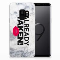 Samsung Galaxy S9 | Siliconen hoesje | met naam Already Taken White Samsung Galaxy S9 | Siliconen hoesje | met naam Already Taken White