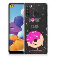Samsung Galaxy A21 | Siliconen Case | Donut Roze