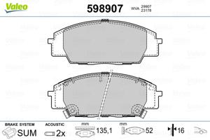 Valeo Remblokset 598907