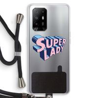 Superlady: Oppo A94 5G Transparant Hoesje met koord