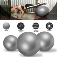 Fitnessbal Ø 65 cm - incl. Pomp - Gym bal - Yoga - Belastbaar tot 500 kg - Grijs - thumbnail