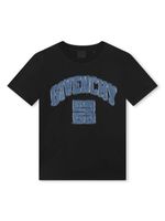 Givenchy Kids t-shirt en coton biologique à logo appliqué - Noir