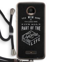 Life: Motorola Moto Z Force Transparant Hoesje met koord Life: Motorola Moto Z Force Transparant Hoesje met koord
