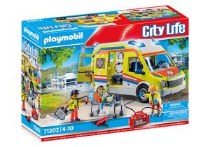 PLAYMOBIL City Life - Ambulance met licht en geluid constructiespeelgoed 71202