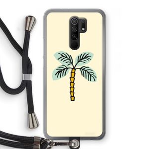 Palmboom: Xiaomi Redmi 9 Transparant Hoesje met koord