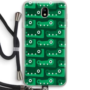 Crocs: Samsung Galaxy J7 (2017) Transparant Hoesje met koord