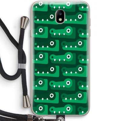 Crocs: Samsung Galaxy J7 (2017) Transparant Hoesje met koord