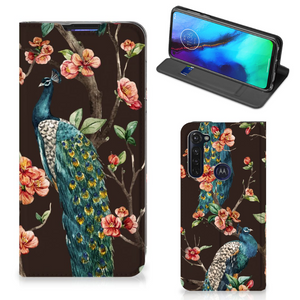 Motorola Moto G Pro Hoesje maken Pauw met Bloemen