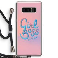 Girl boss: Samsung Galaxy Note 8 Transparant Hoesje met koord