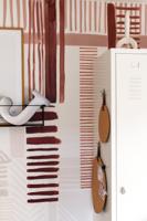 Behang Patchwork Rol Red