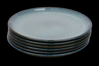 Set van 6 dinerborden - 27 cm - Evora - groen - Portugees stoneware
