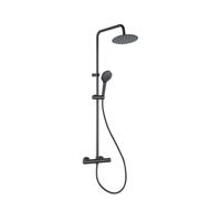 Adema Sparkle 2.0 regendoucheset - thermostaat hoofddouche - 20cm - handdouche - 3 standen - zwart SW773198