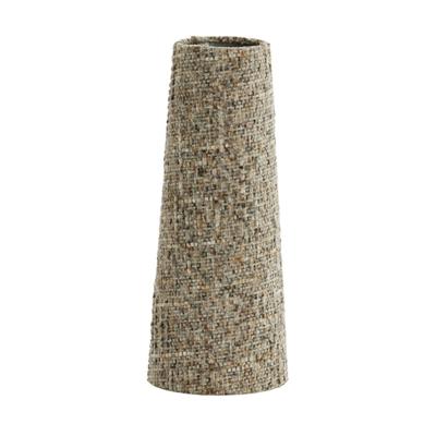 Lampenkap Drum kegelvorm Osire grijs-bruin M