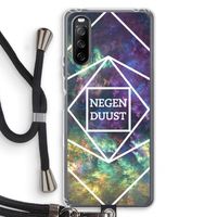 Negenduust ruimte: Sony Sony Xperia 10 III Transparant Hoesje met koord