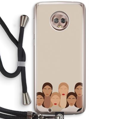 Girls girls girls: Motorola Moto G6 Transparant Hoesje met koord