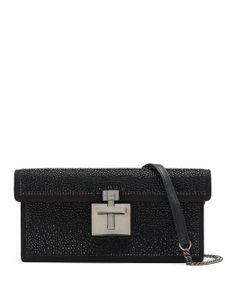 Oscar de la Renta pochette Pavé Alibi - Noir