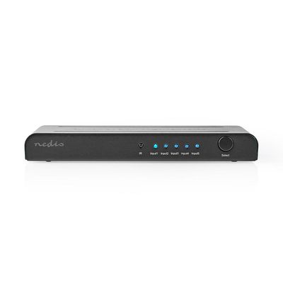 Nedis HDMI-Switch | 5-Poorts | 5x HDMI Input | 1x HDMI Output | 1 stuks - VSWI3475AT VSWI3475AT