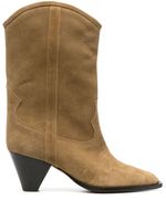 ISABEL MARANT bottines d'inspiration western en daim 70 mm - Tons neutres