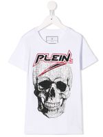 Philipp Plein Junior t-shirt à encolure ronde - Blanc