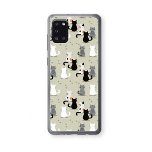 Katten: Samsung Galaxy A31 Transparant Hoesje