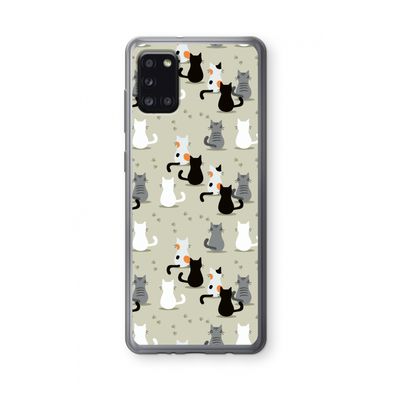 Katten: Samsung Galaxy A31 Transparant Hoesje