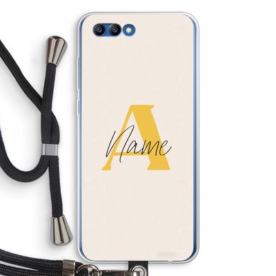 Amber Script: Honor 10 Transparant Hoesje met koord