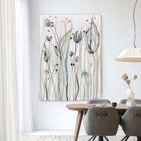Urban Cotton Wandkleed 'Dreamy Landscape' 80 x 110cm in Frame - black