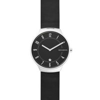 Horlogeband Skagen SKW6459 Leder Zwart 18mm - thumbnail