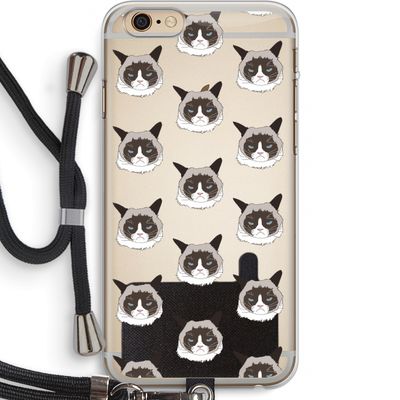 It's a Purrr Case: iPhone 6 PLUS / 6S PLUS Transparant Hoesje met koord