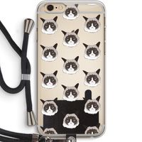 It's a Purrr Case: iPhone 6 PLUS / 6S PLUS Transparant Hoesje met koord