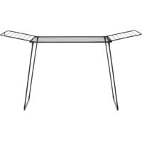 Brabantia HangOn Too Droogrek 22 m Drooglengte Mat Zwart